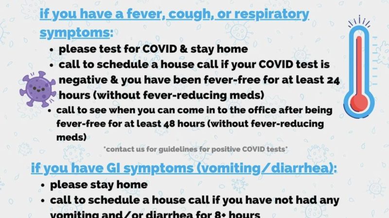 In the middle of one of the worst flu seasons on record, know when to come in and when to stay home!
