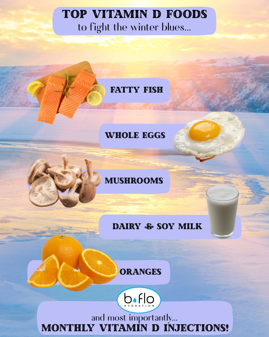 Read more about the article It’s that time of year here in WNY…everyone is low on Vitamin D and feeling the effects!