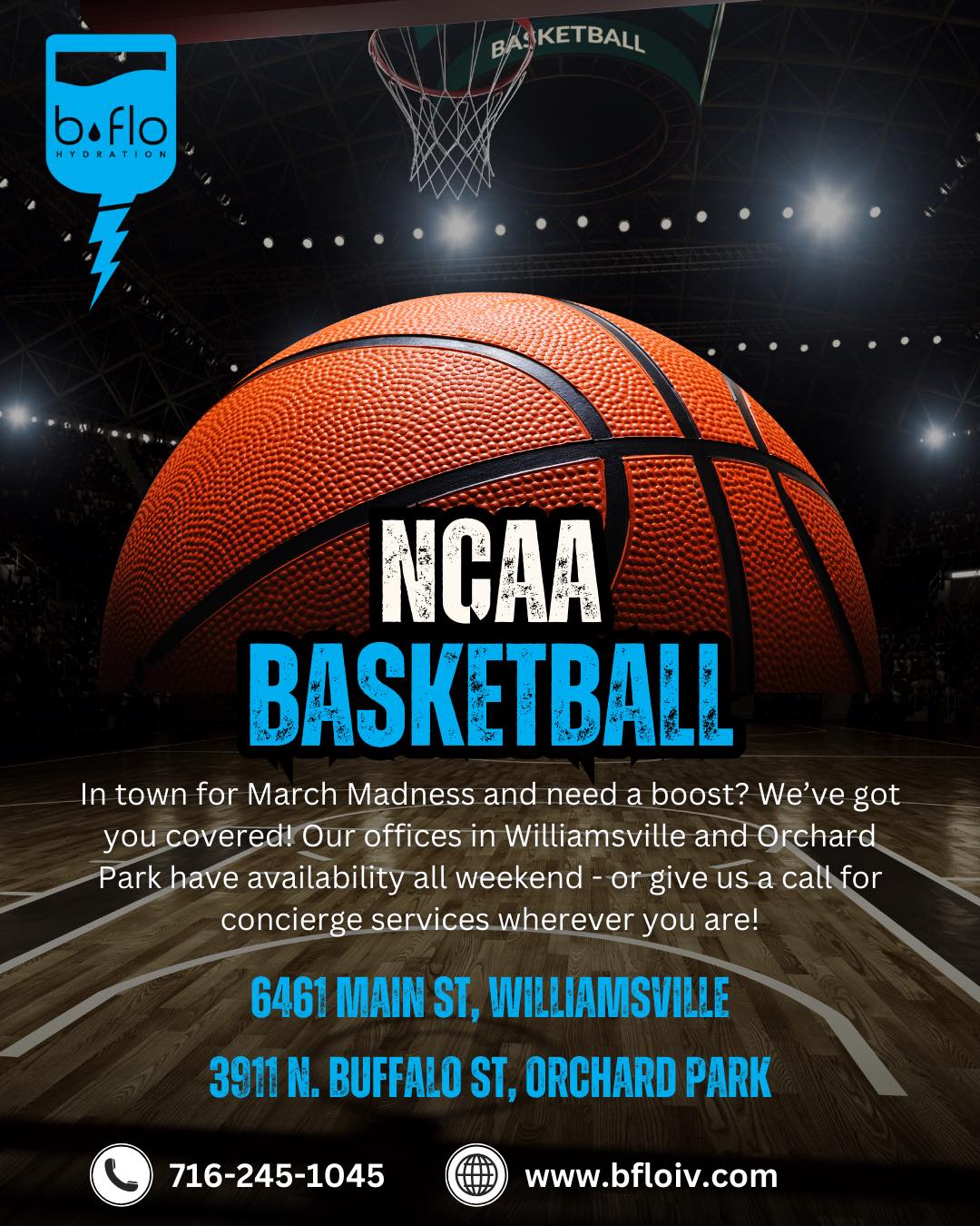 Read more about the article In town for March Madness and need a post-game (or party) recovery? We’ve got you covered!
