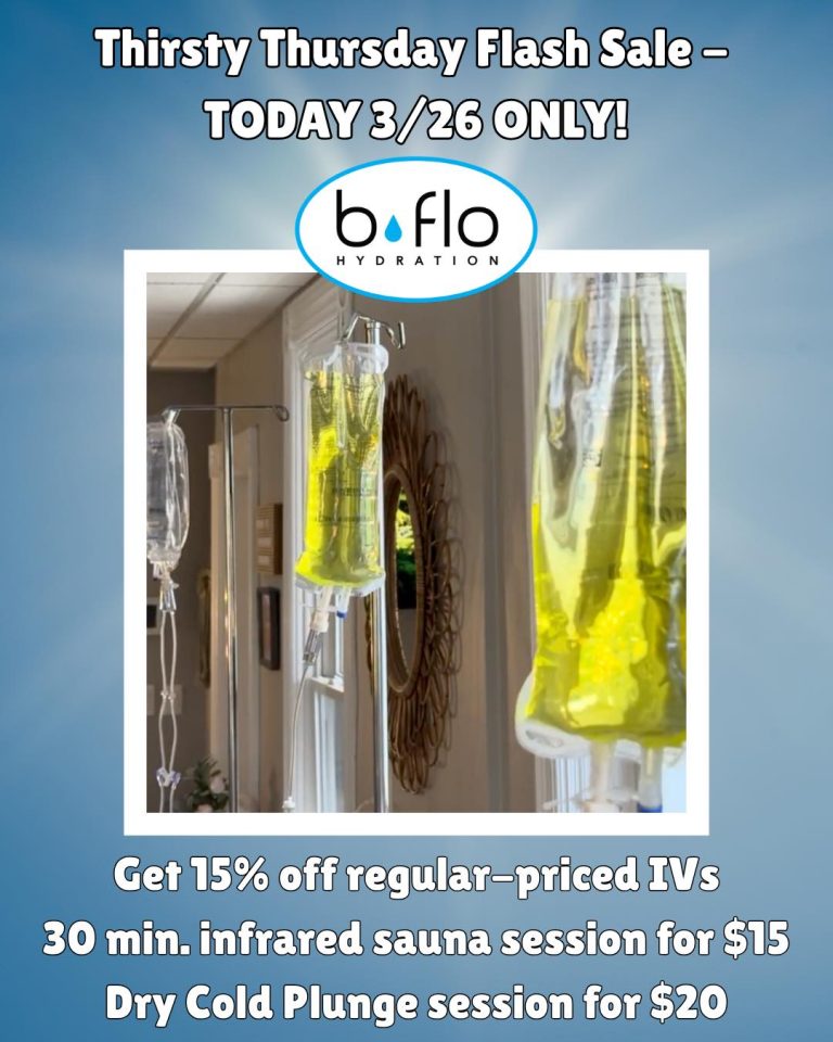 Read more about the article Warmer weather calls for a little Thirsty Thursday…the BFLO Hydration way!