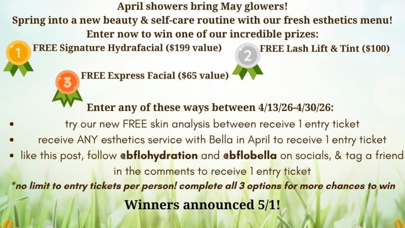 There’s still time to enter our May-keover Giveaway and win one of our incredible esthetics prizes!
