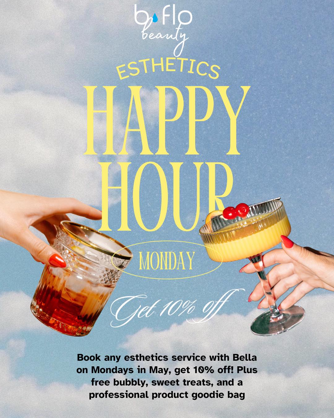 Read more about the article Our esthetics happy hour is BACK!